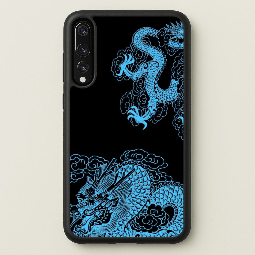 Blue Dragon - Dragon Phone Case for Huawei P20 Pro