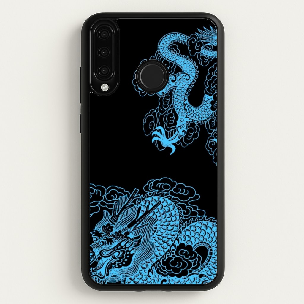 Blue Dragon - Dragon Phone Case for Huawei P30 Lite