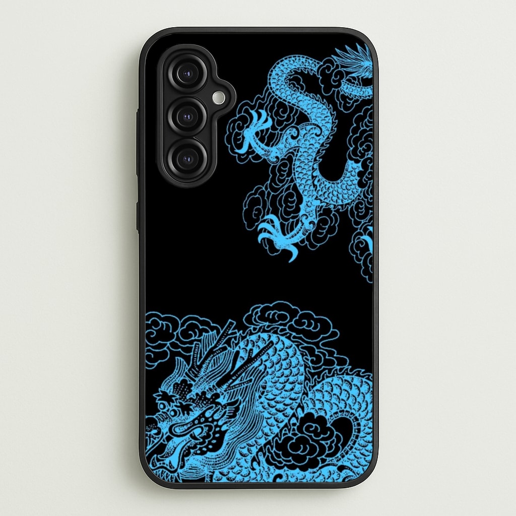 Blue Dragon - Dragon Phone Case for Galaxy A14