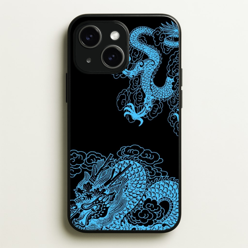 Blue Dragon - Dragon Phone Case for iPhone 15 Plus