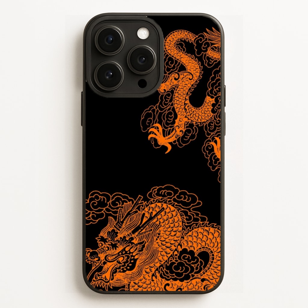 Orange Dragon - Dragon Phone Case for iPhone 16 Pro Max