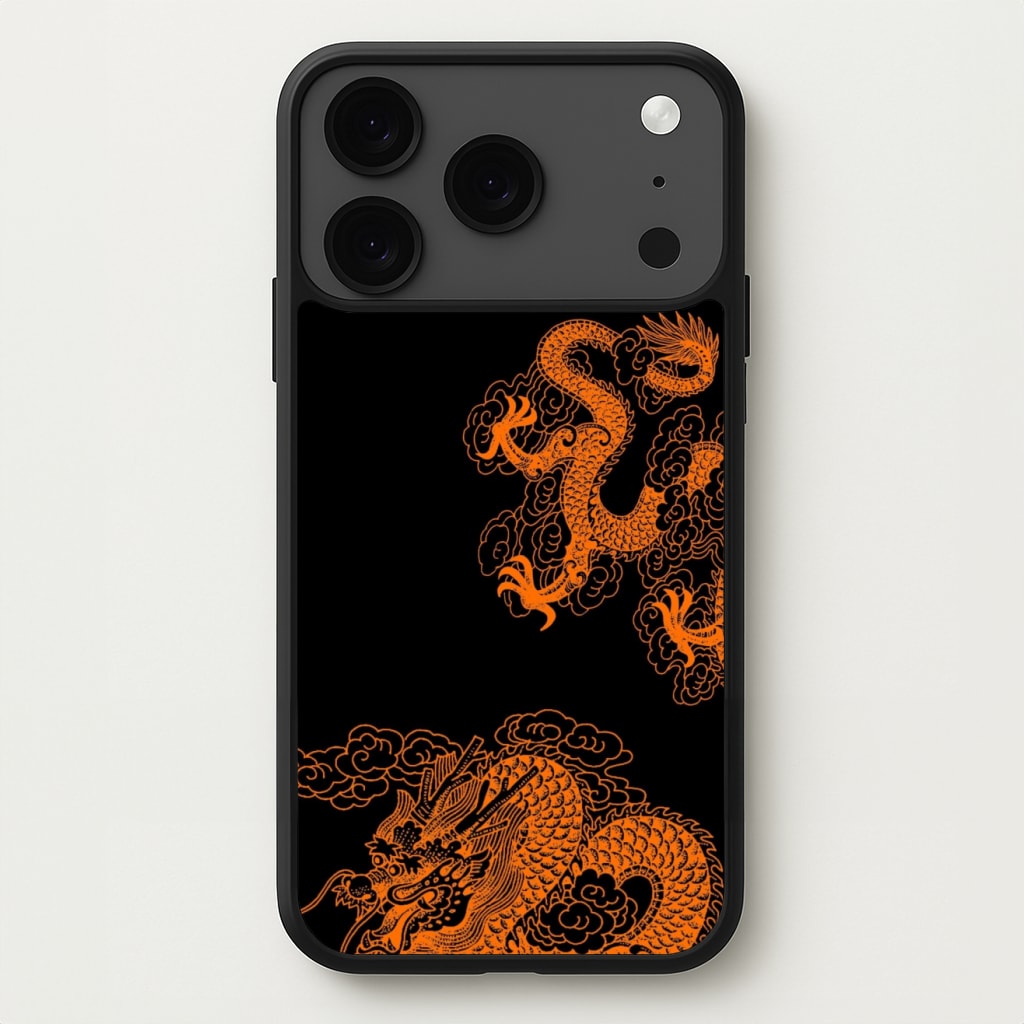 Orange Dragon Phone Case for iPhone 17 Pro