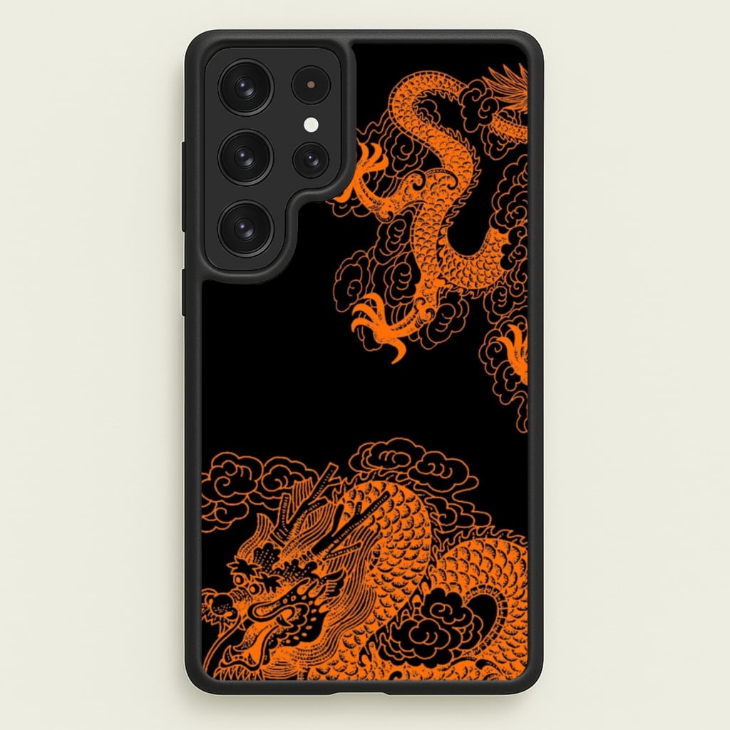 Orange Dragon - Dragon Phone Case for Galaxy S23 Ultra