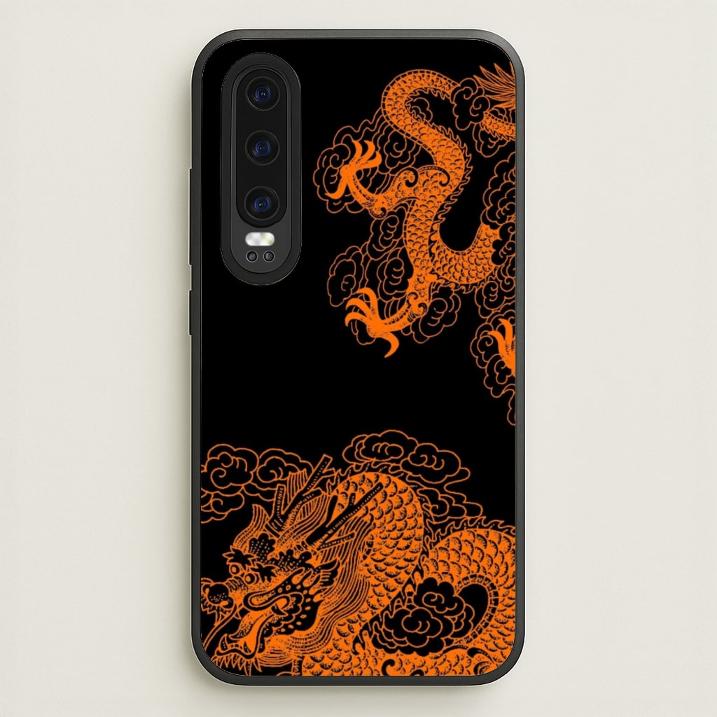 Orange Dragon - Dragon Phone Case for Huawei P30