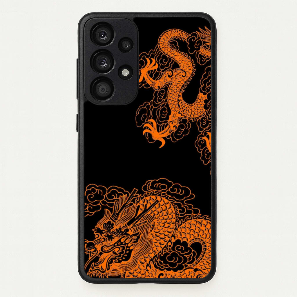 Orange Dragon - Dragon Phone Case for Galaxy A53