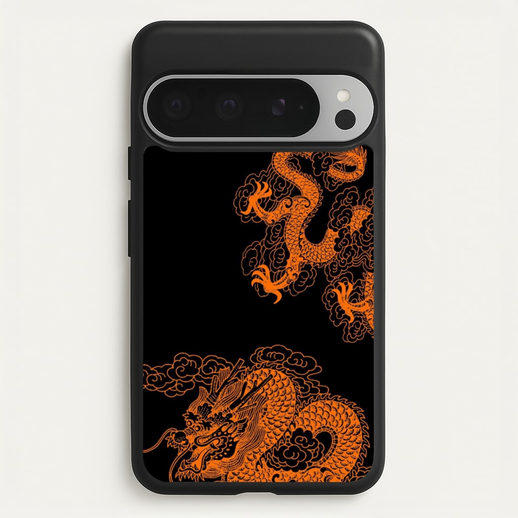Orange Dragon - Dragon Phone Case for Google Pixel 9 Pro XL