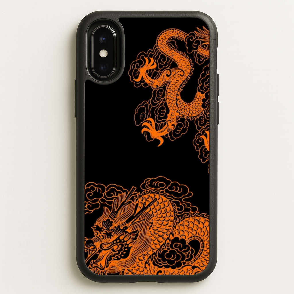 Orange Dragon - Dragon Phone Case for iPhone X / XS