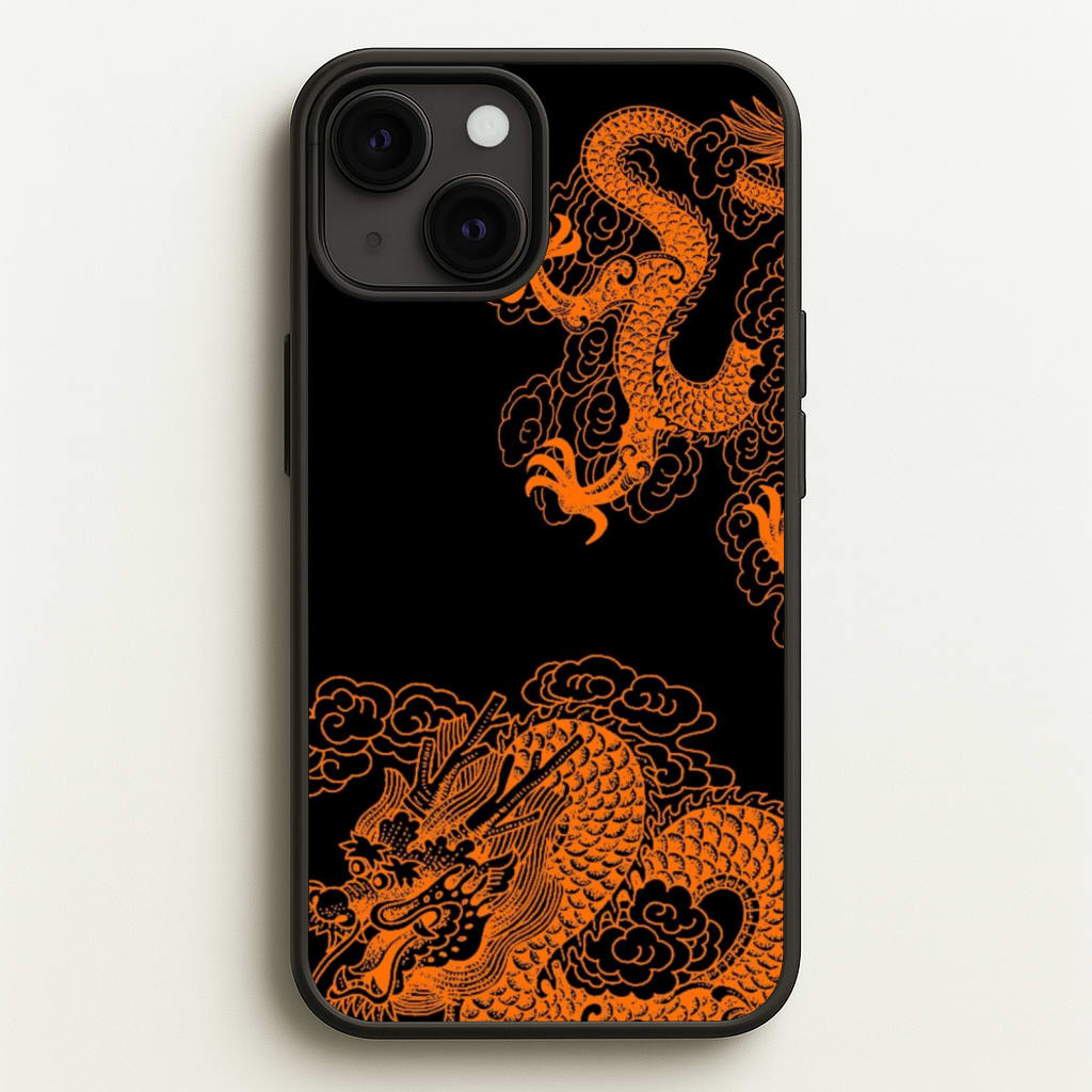 Orange Dragon - Dragon Phone Case for iPhone 13 Mini