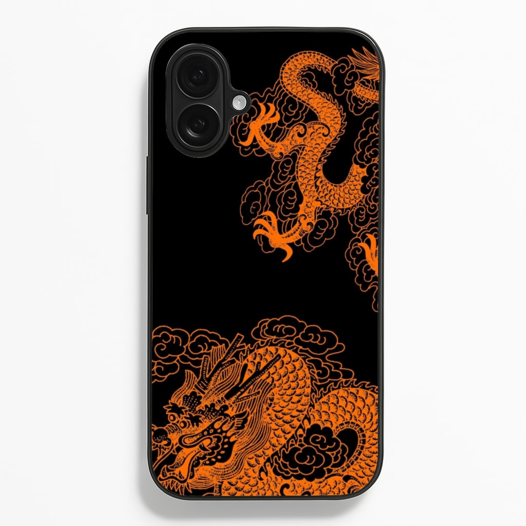 Orange Dragon - Dragon Phone Case for iPhone 16 Plus