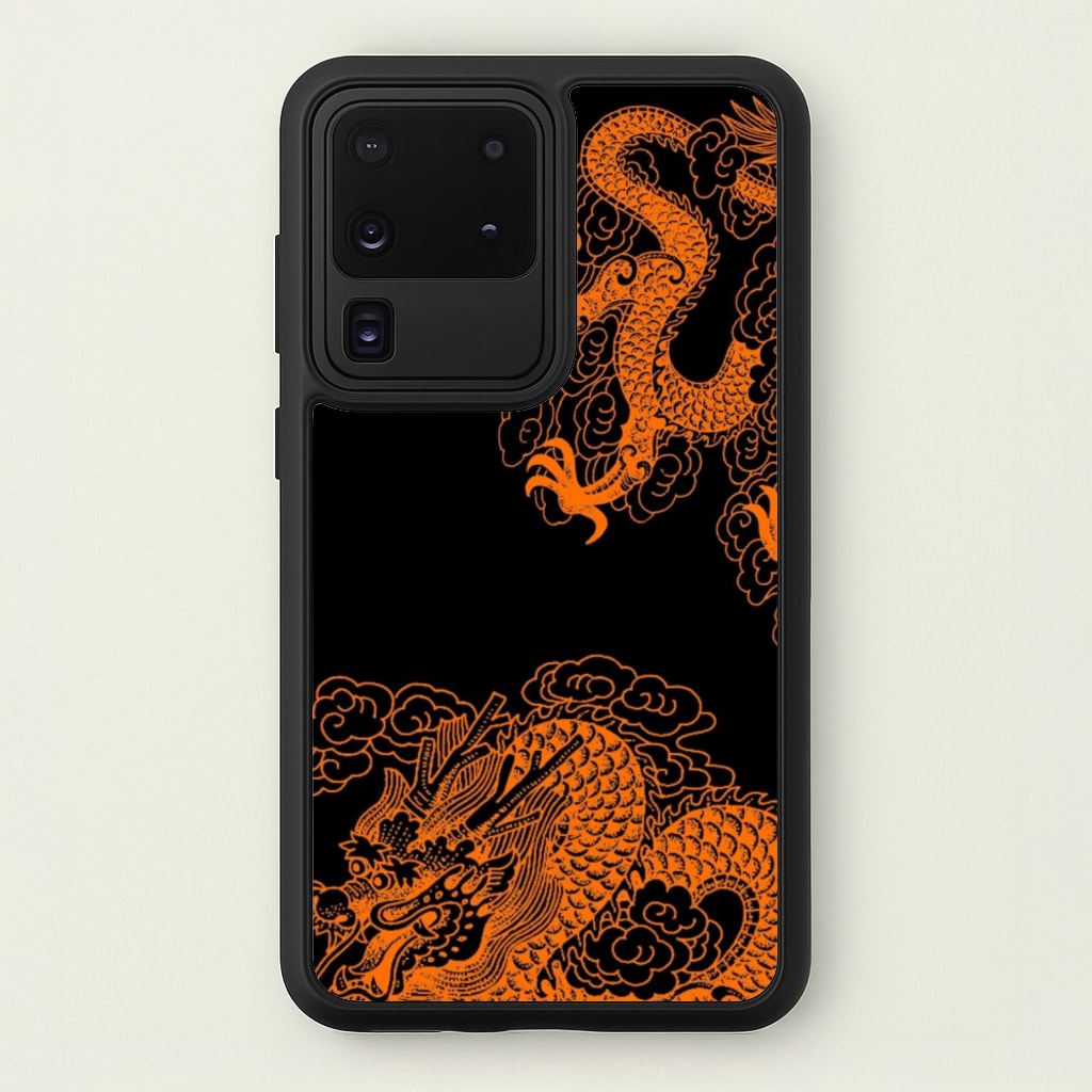 Orange Dragon - Dragon Phone Case for Galaxy S20 Ultra
