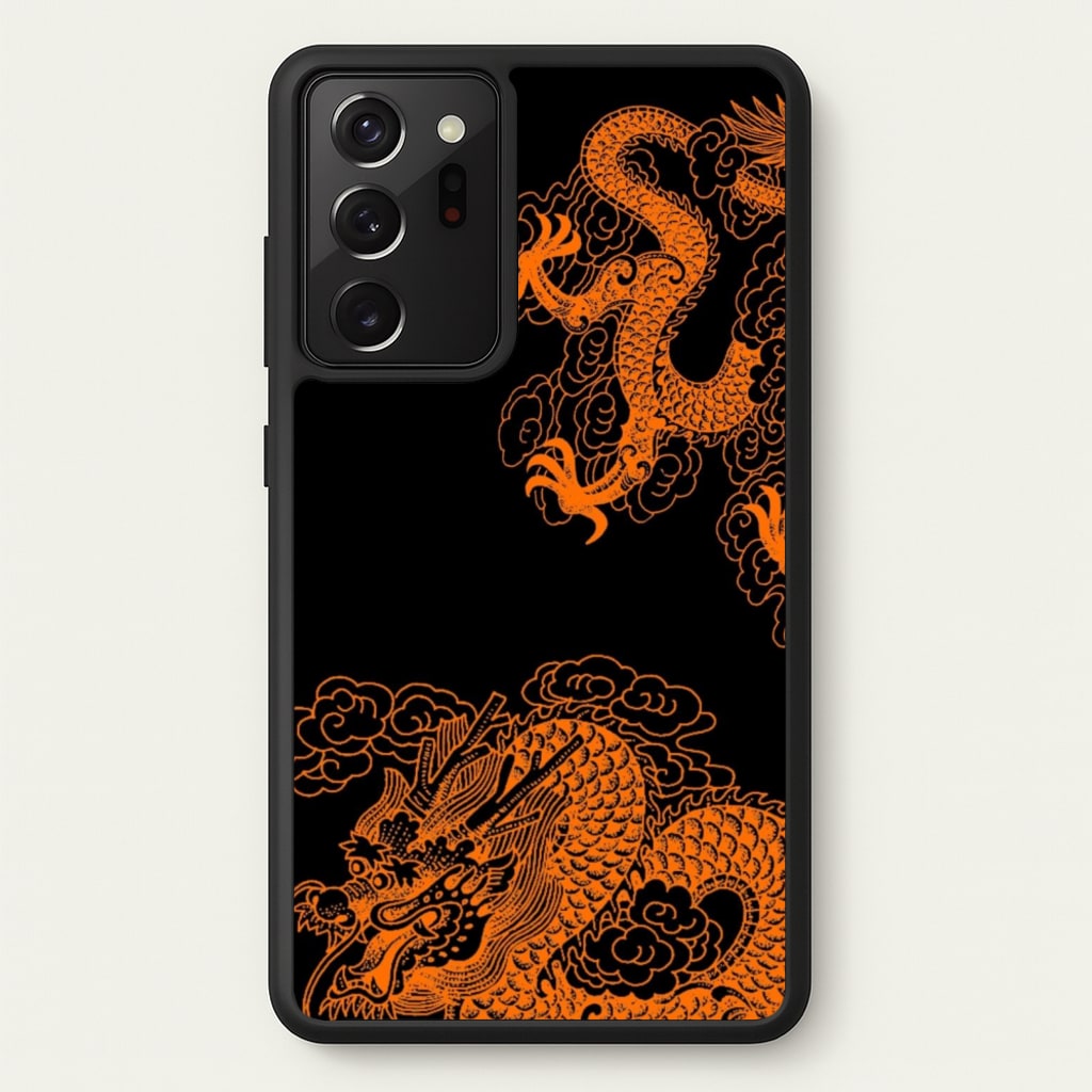 Orange Dragon - Dragon Phone Case for Galaxy Note 20 Ultra