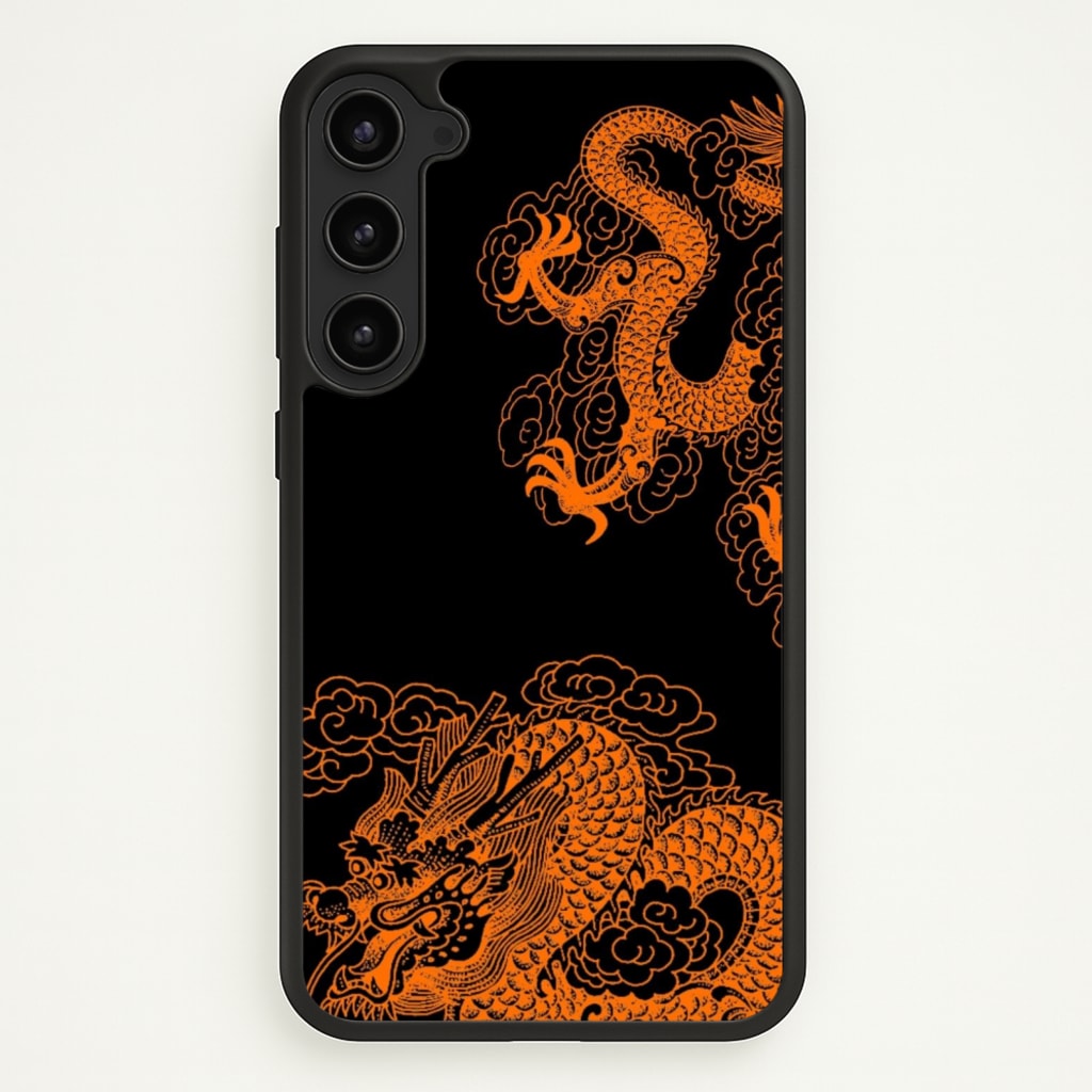 Orange Dragon - Dragon Phone Case for Galaxy S23