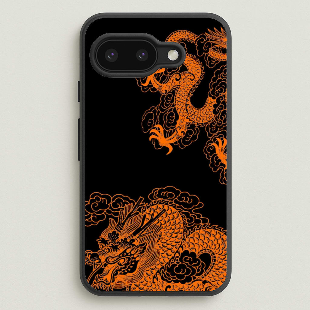 Orange Dragon - Dragon Phone Case for Google Pixel 9a
