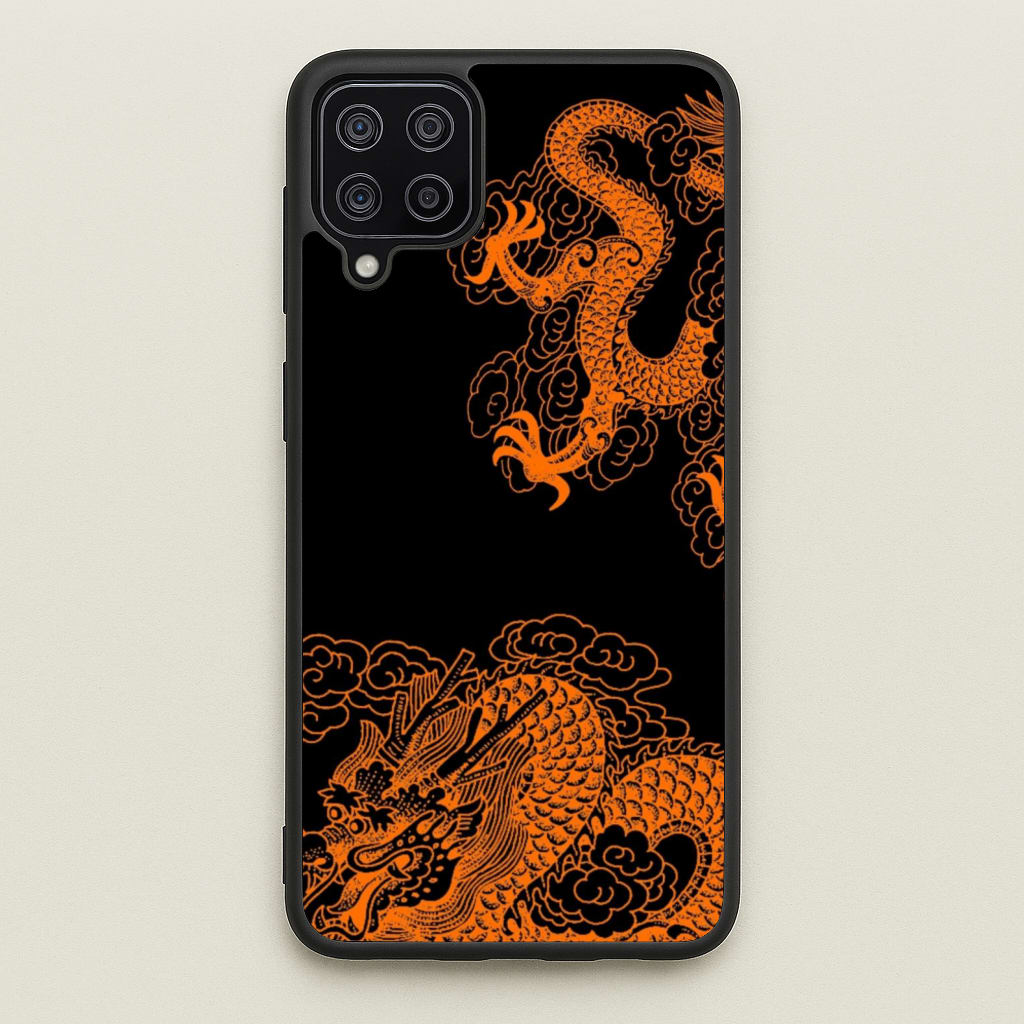 Orange Dragon - Dragon Phone Case for Galaxy A12