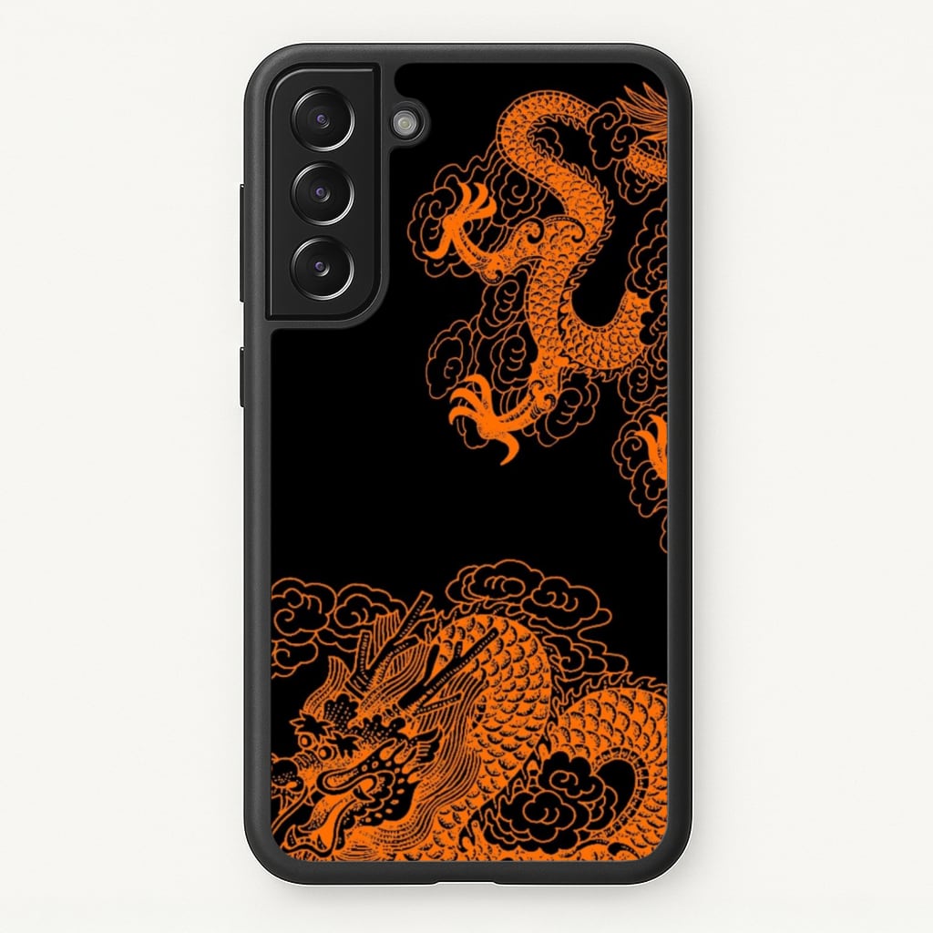 Orange Dragon - Dragon Phone Case for Galaxy S21FE