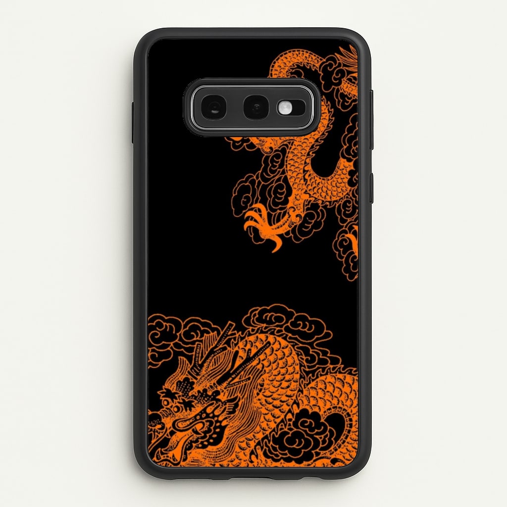 Orange Dragon - Dragon Phone Case for Galaxy S10e