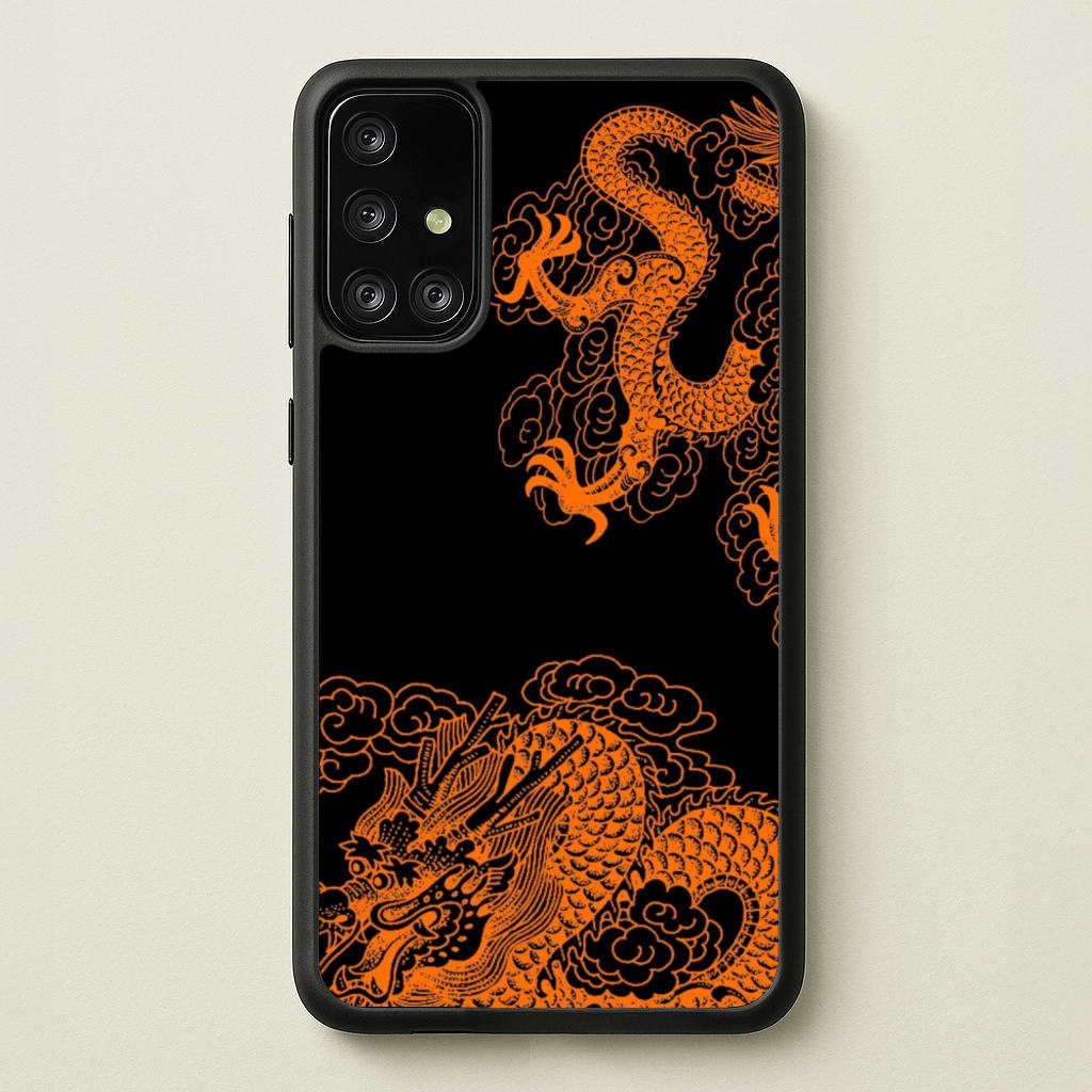 Orange Dragon - Dragon Phone Case for Galaxy A71