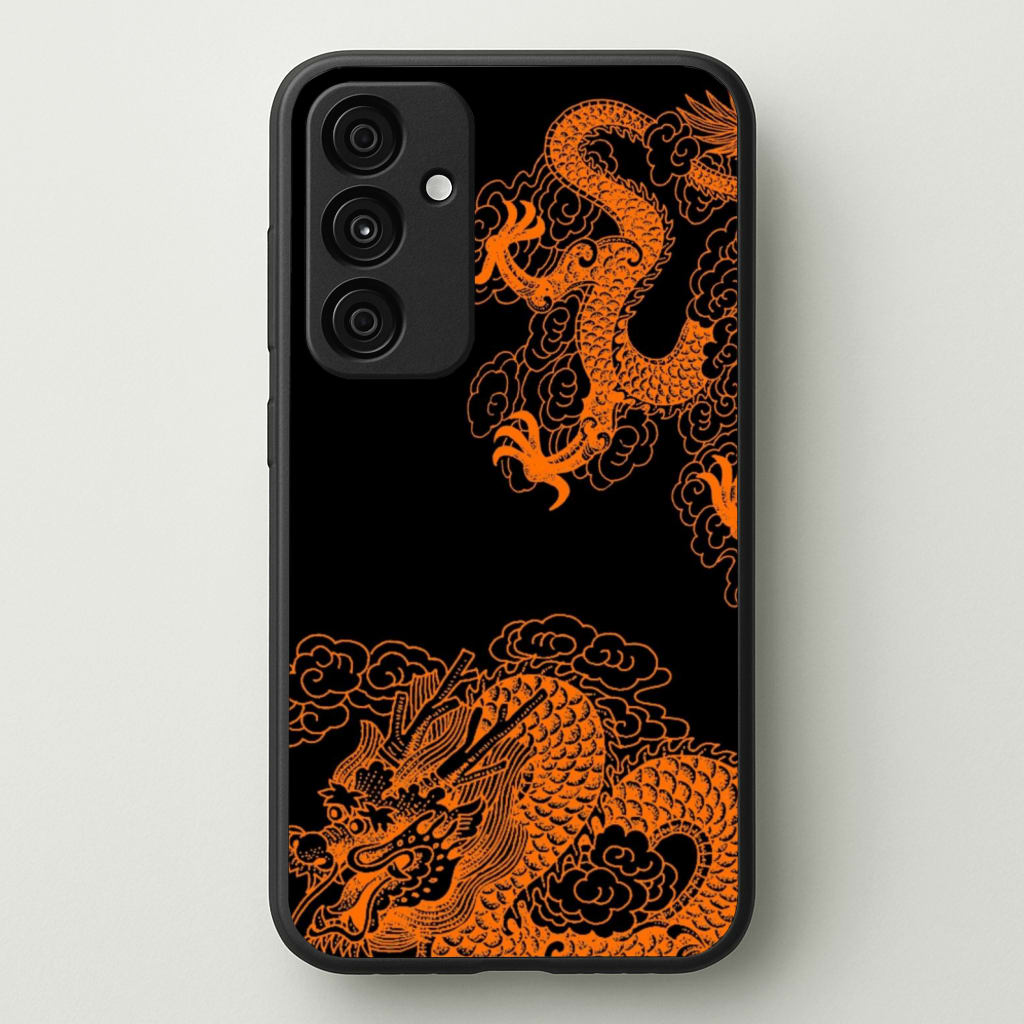 Orange Dragon - Dragon Phone Case for Galaxy A55