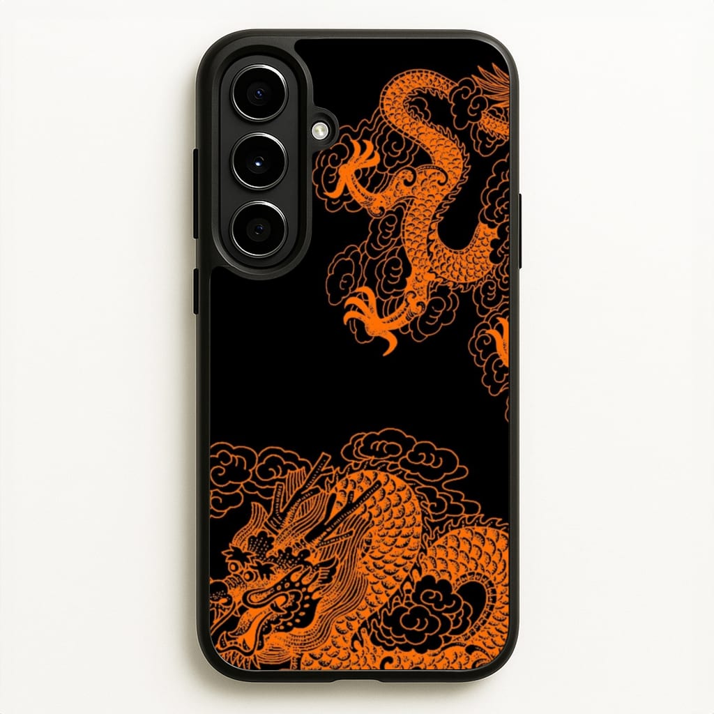 Orange Dragon - Dragon Phone Case for Galaxy A56