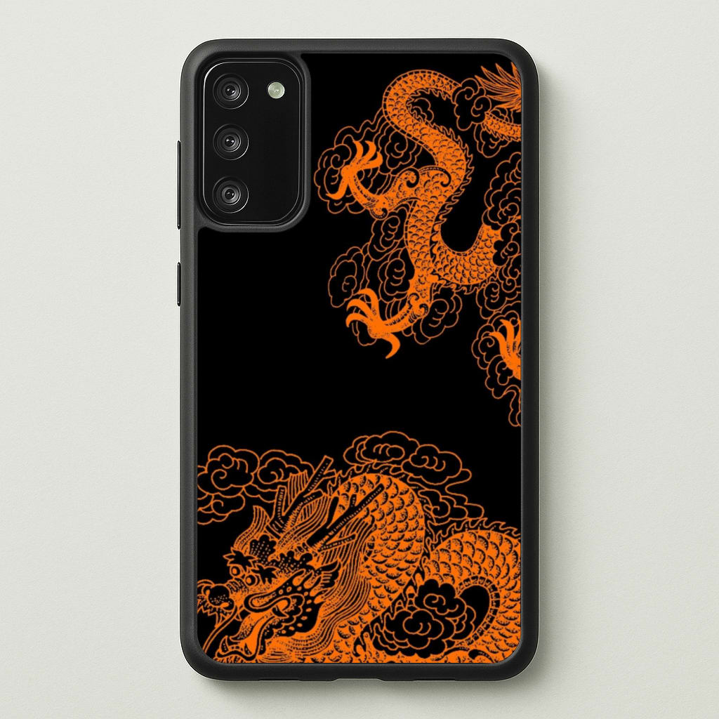 Orange Dragon - Dragon Phone Case for Galaxy A41
