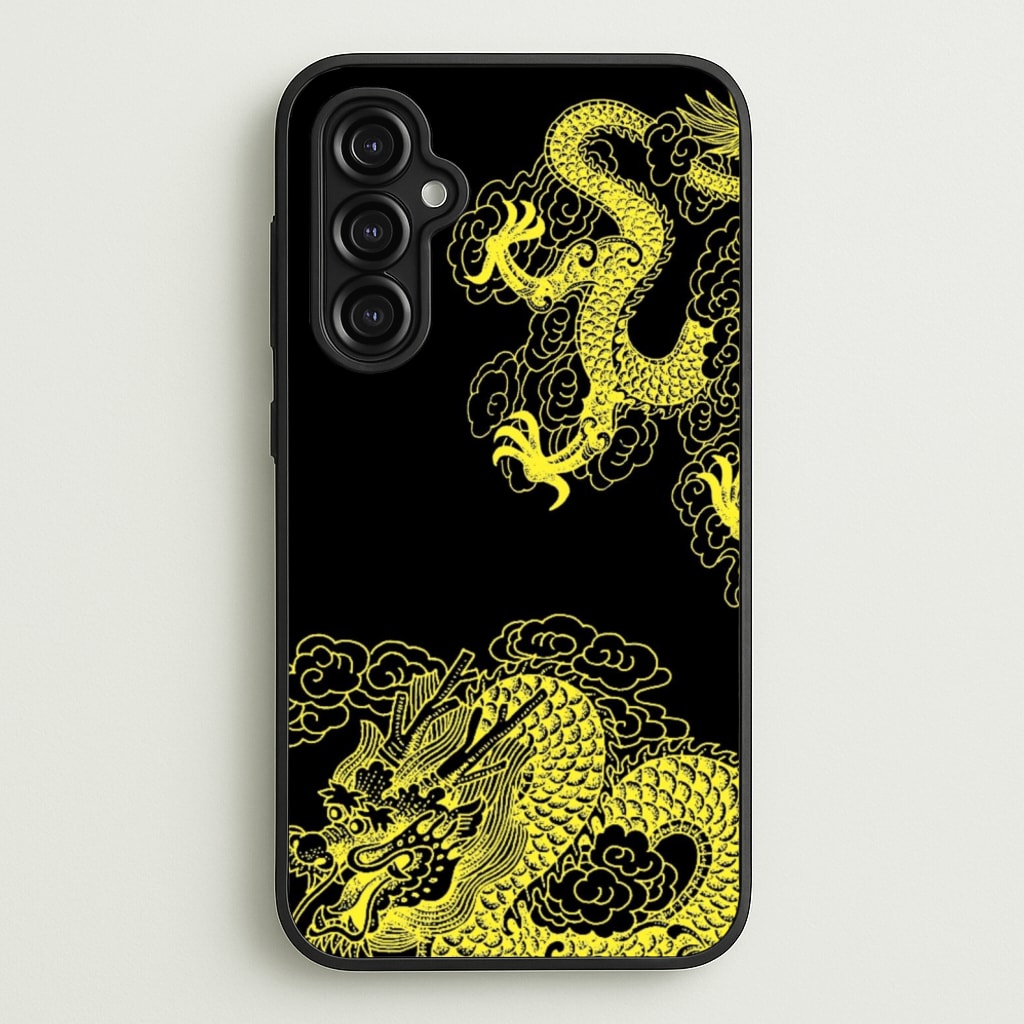 Yellow Dragon - Dragon Phone Case for Galaxy A14
