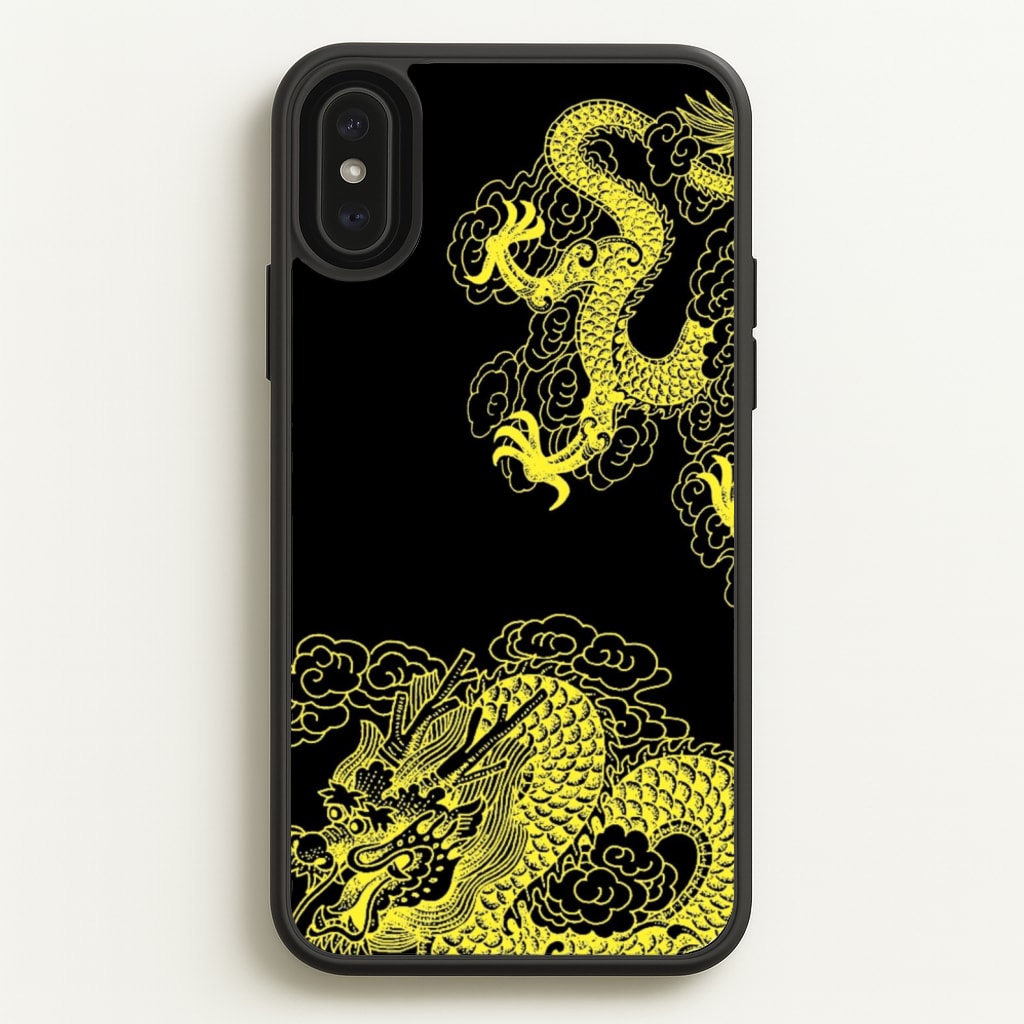 Yellow Dragon - Dragon Phone Case for iPhone XS Max