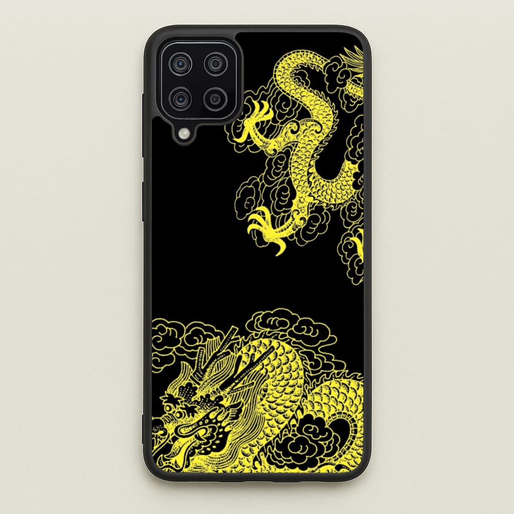 Yellow Dragon - Dragon Phone Case for Galaxy A12