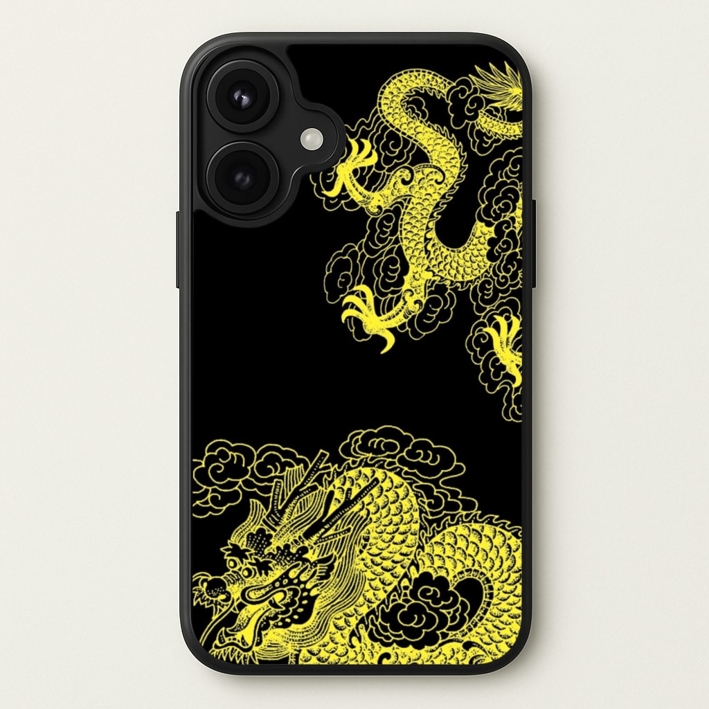 Yellow Dragon Phone Case for iPhone 17
