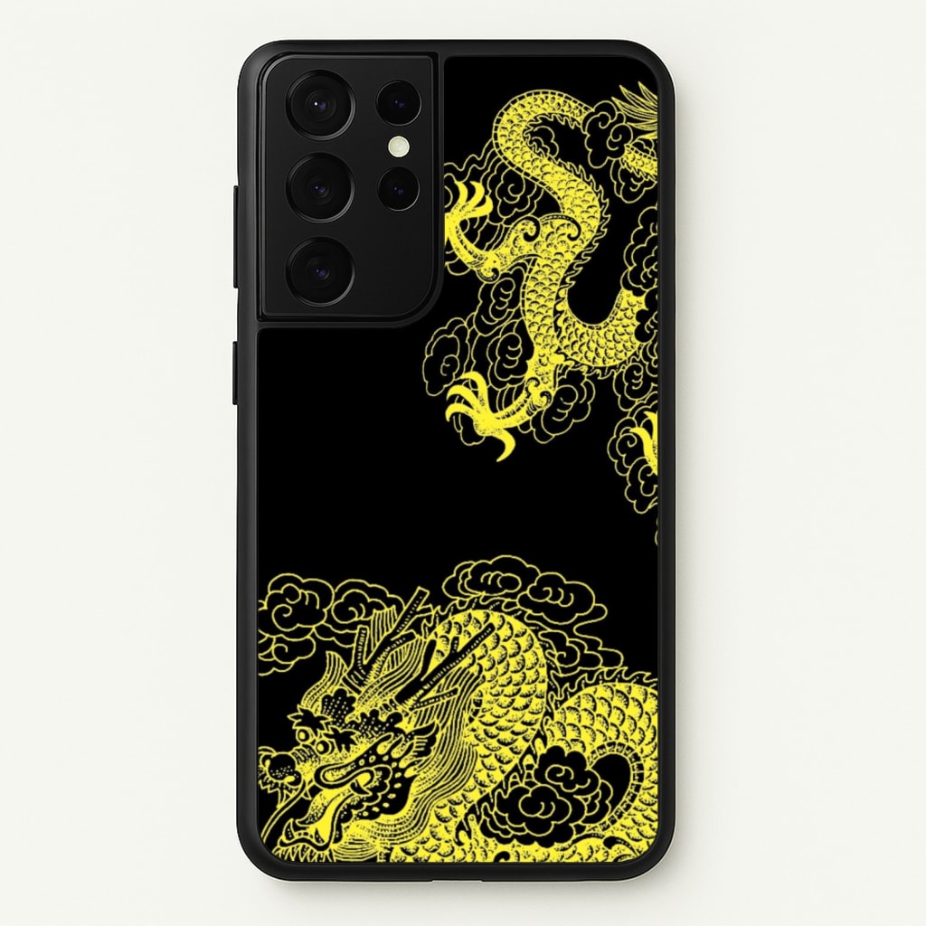 Yellow Dragon - Dragon Phone Case for Galaxy S21 Ultra