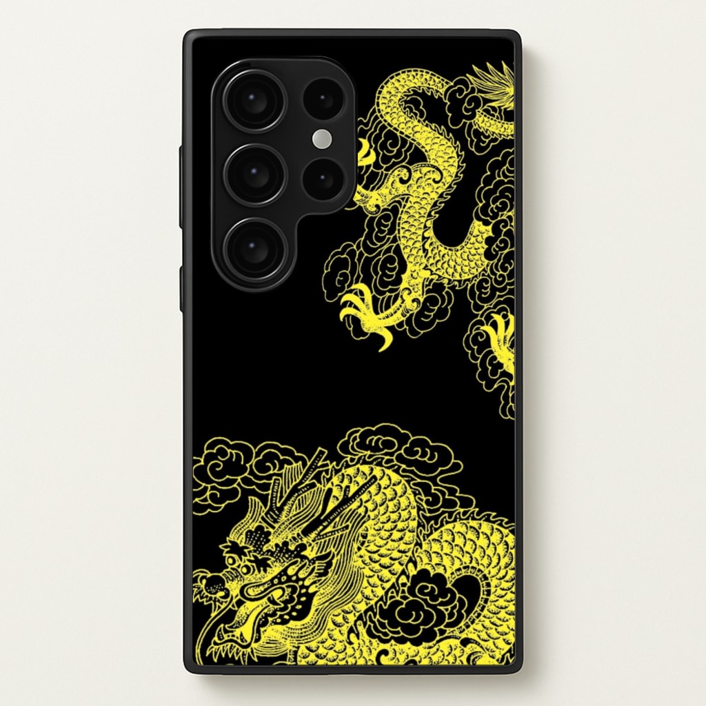 Yellow Dragon - Dragon Phone Case for Galaxy S24 Ultra