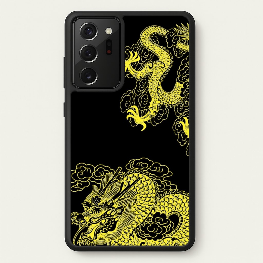 Yellow Dragon - Dragon Phone Case for Galaxy Note 20 Ultra