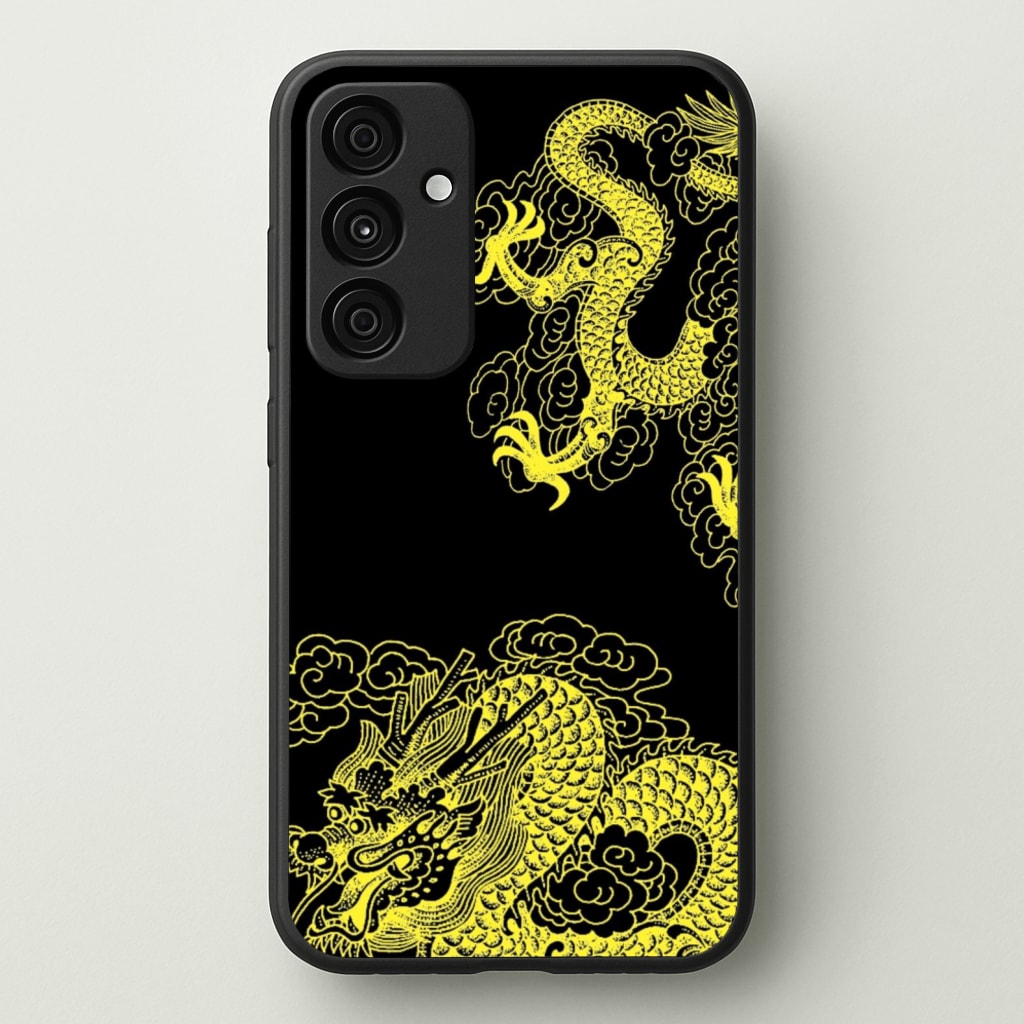 Yellow Dragon - Dragon Phone Case for Galaxy A35