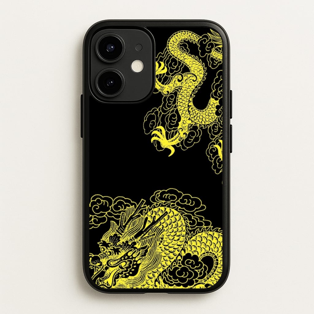 Yellow Dragon - Dragon Phone Case for iPhone 12 / 12 Pro