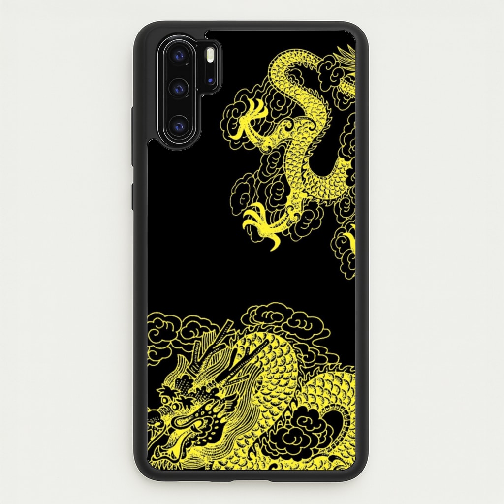 Yellow Dragon - Dragon Phone Case for Huawei P30 Pro