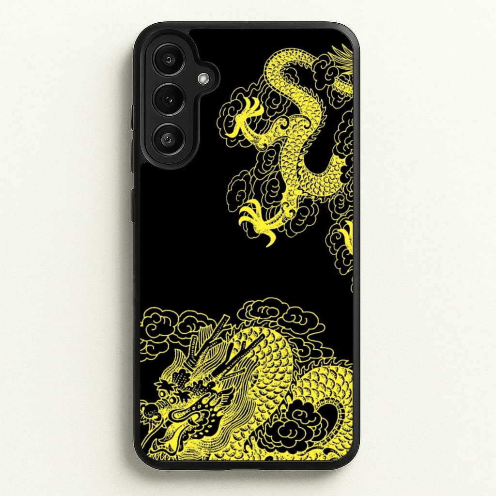 Yellow Dragon - Dragon Phone Case for Galaxy A34