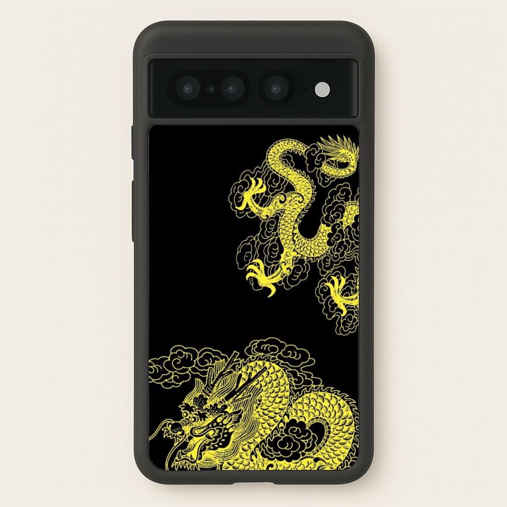 Yellow Dragon - Dragon Phone Case for Google Pixel 7 Pro