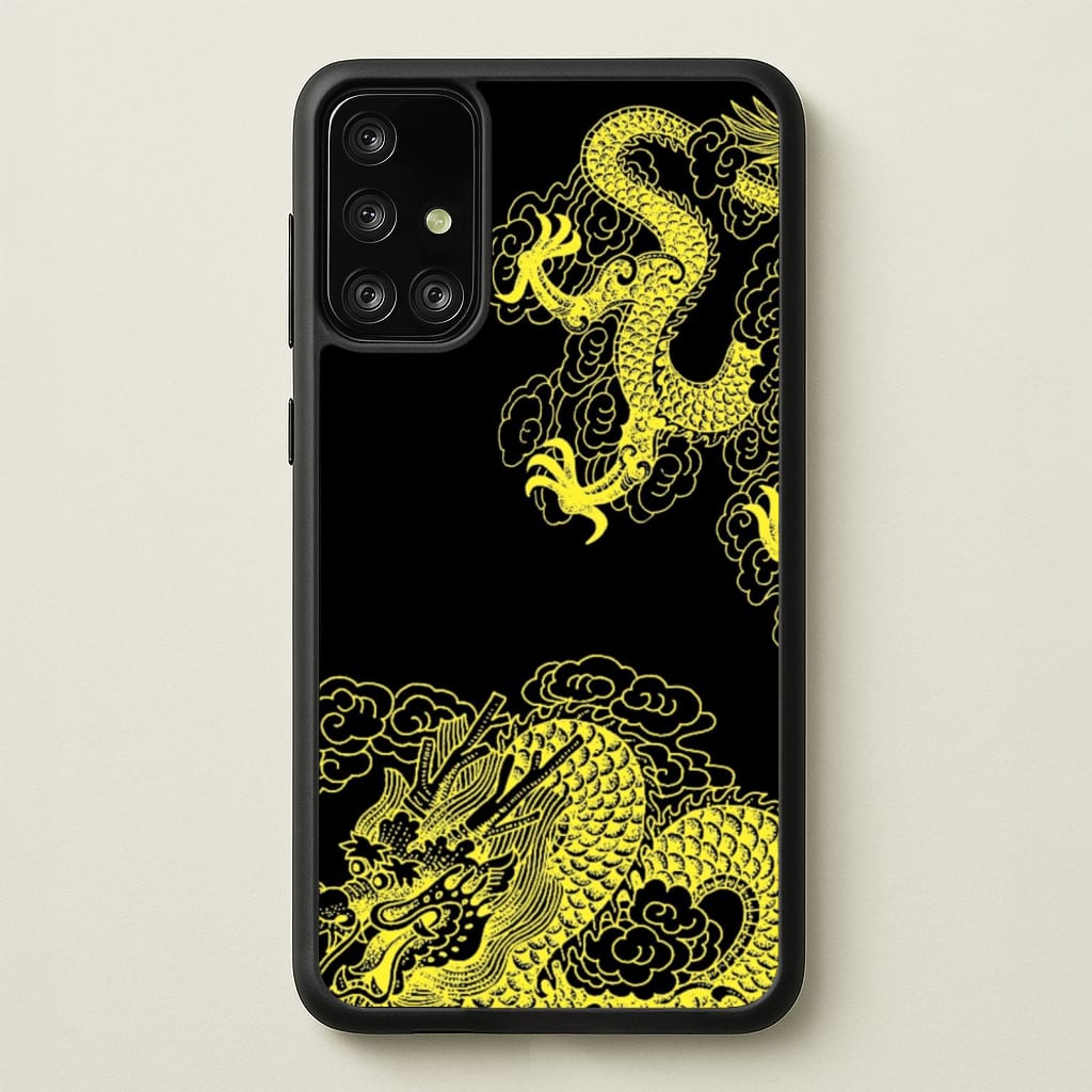 Yellow Dragon - Dragon Phone Case for Galaxy A71