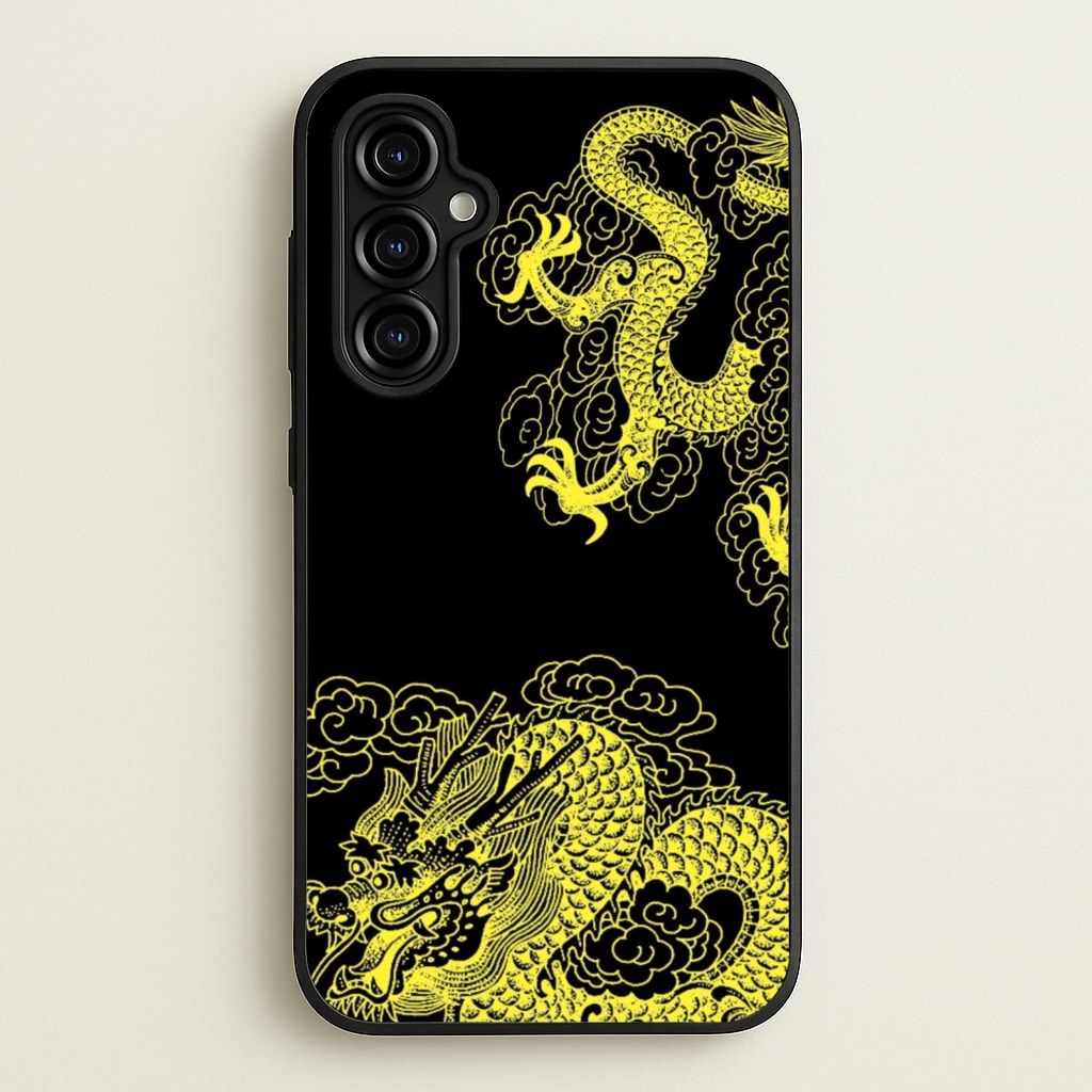 Yellow Dragon - Dragon Phone Case for Galaxy A54