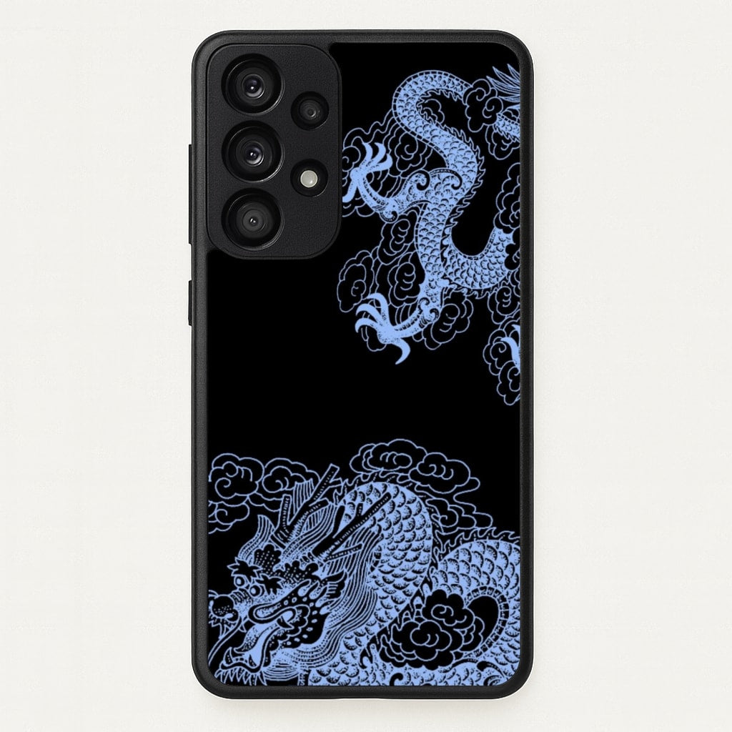 Dark Blue Dragon - Dragon Phone Case for Galaxy A53