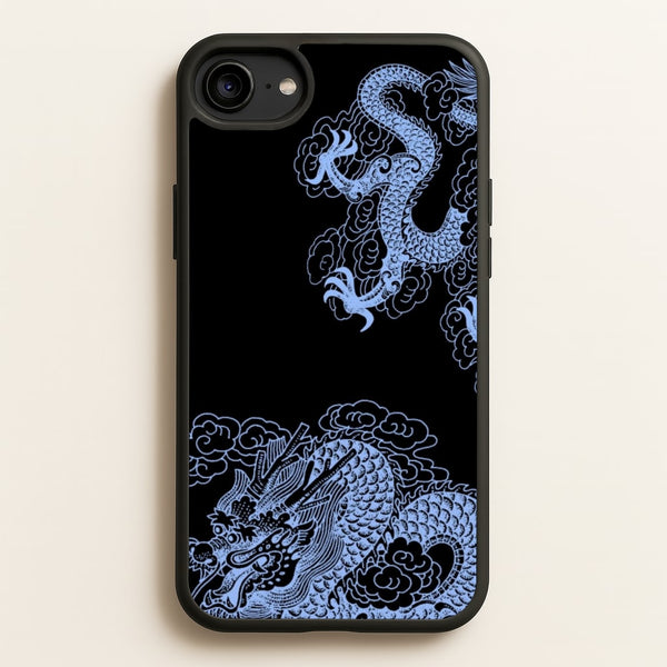 Dark Blue Dragon - Dragon Phone Case for iPhone 6 / 7 / 8 / SE