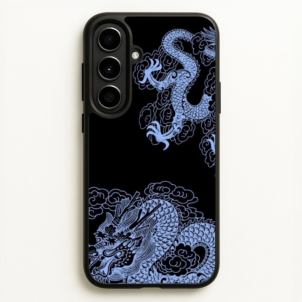 Dark Blue Dragon - Dragon Phone Case for Galaxy A56