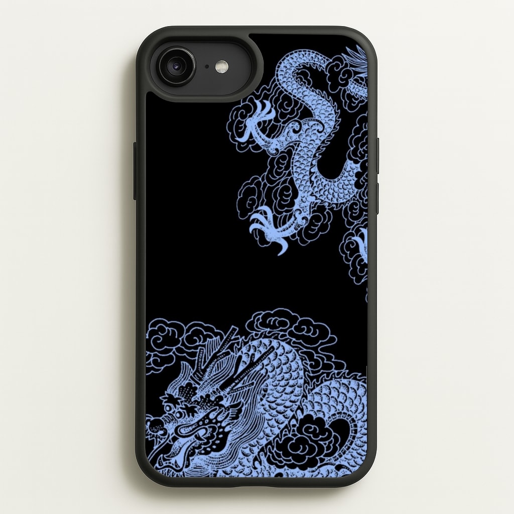 Dark Blue Dragon - Dragon Phone Case for iPhone 6 Plus / 7 Plus / 8 Plus