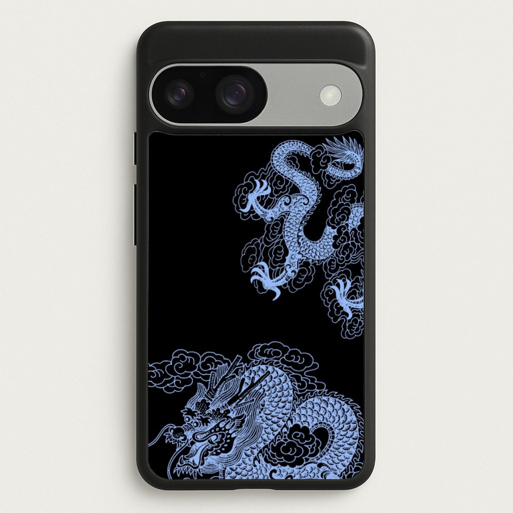 Dark Blue Dragon - Dragon Phone Case for Google Pixel 9 / 9 Pro