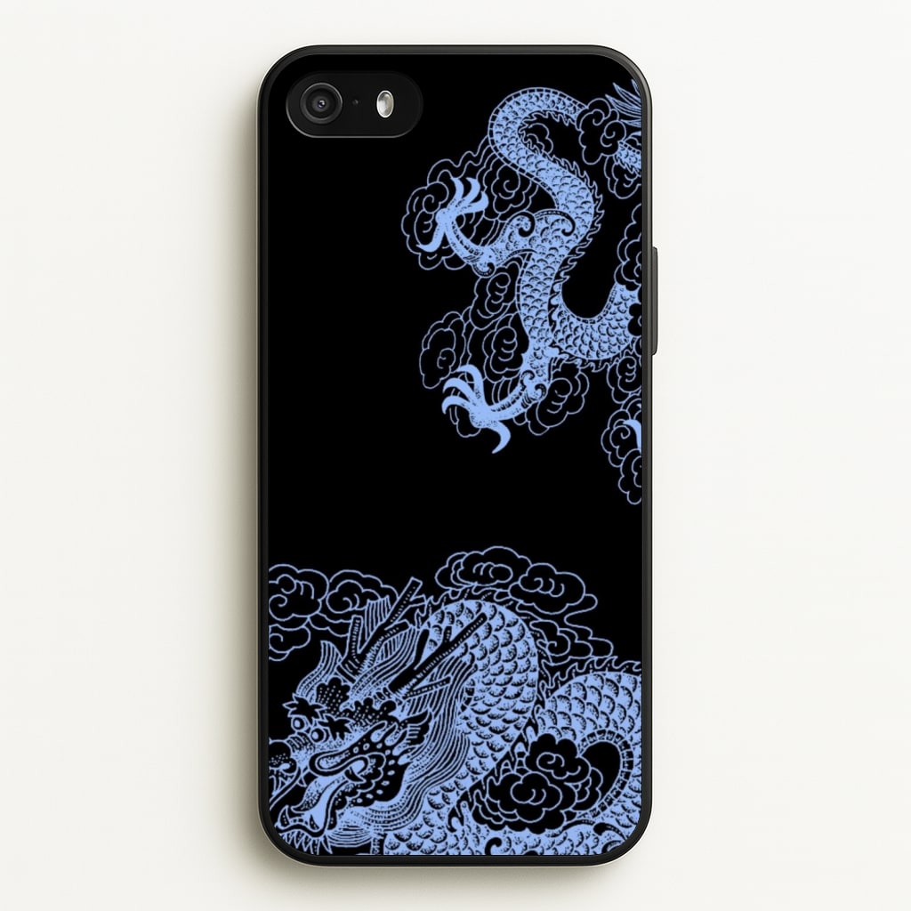 Dark Blue Dragon - Dragon Phone Case for iPhone 5 / 5s / SE 2016