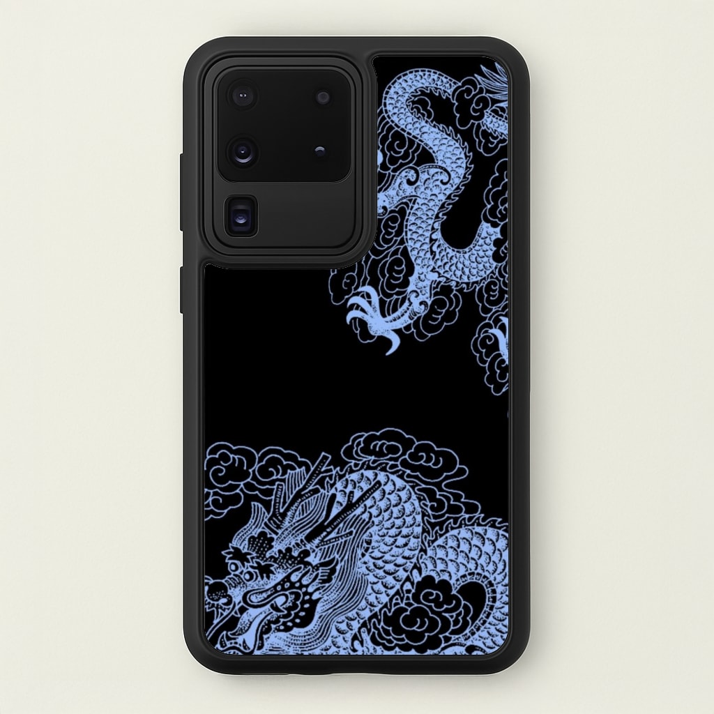 Dark Blue Dragon - Dragon Phone Case for Galaxy S20 Ultra