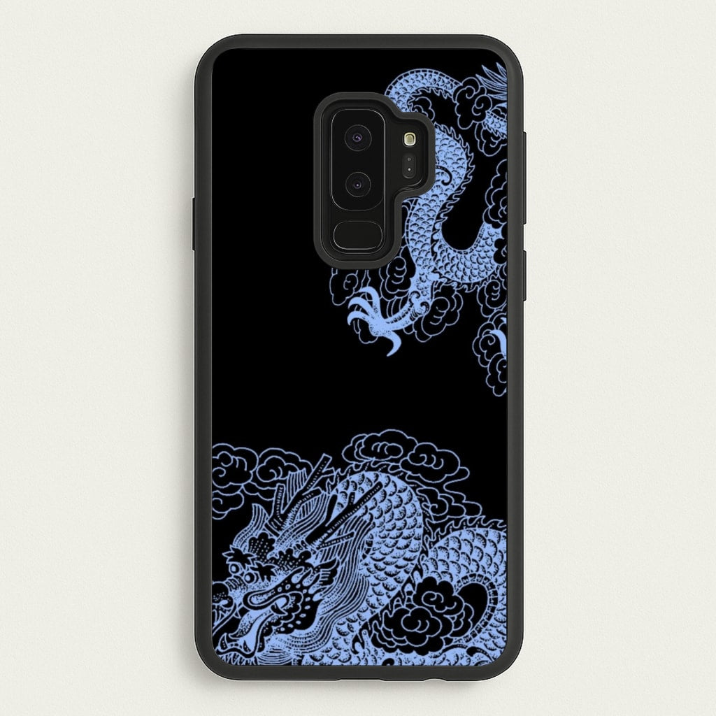 Dark Blue Dragon - Dragon Phone Case for Galaxy S9 Plus