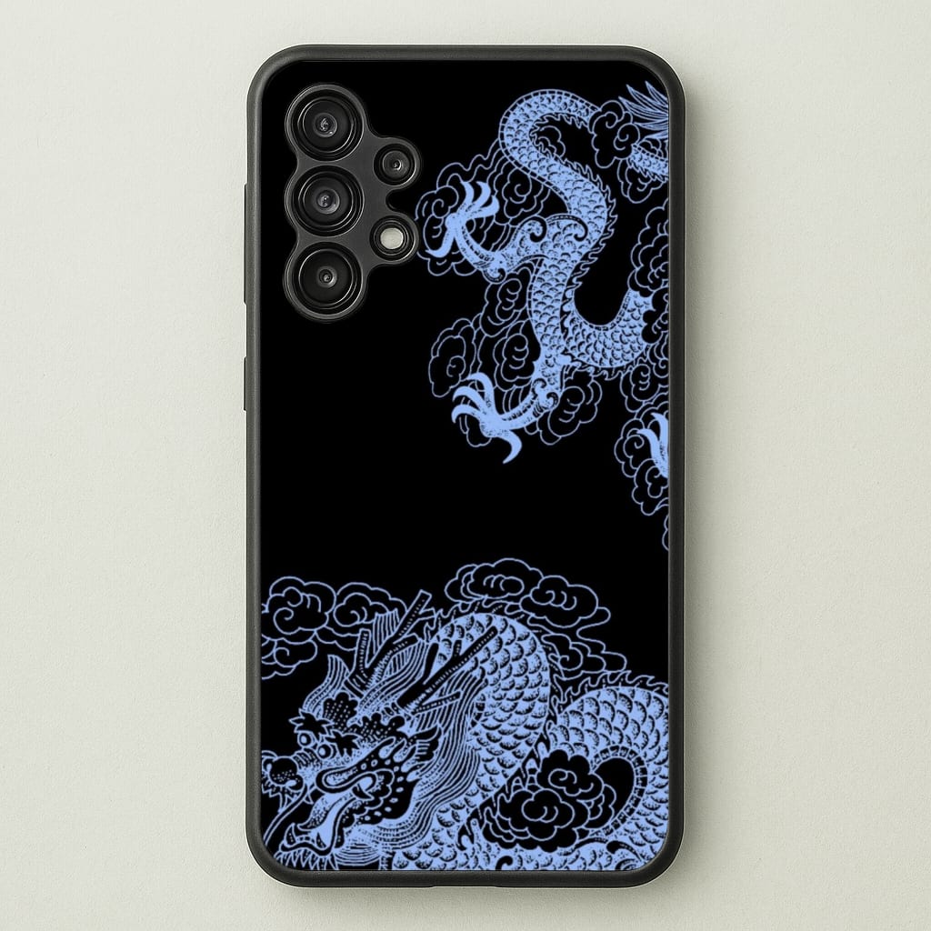 Dark Blue Dragon - Dragon Phone Case for Galaxy A13