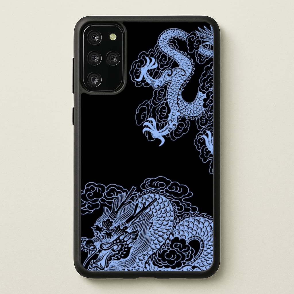 Dark Blue Dragon - Dragon Phone Case for Galaxy S20 Plus