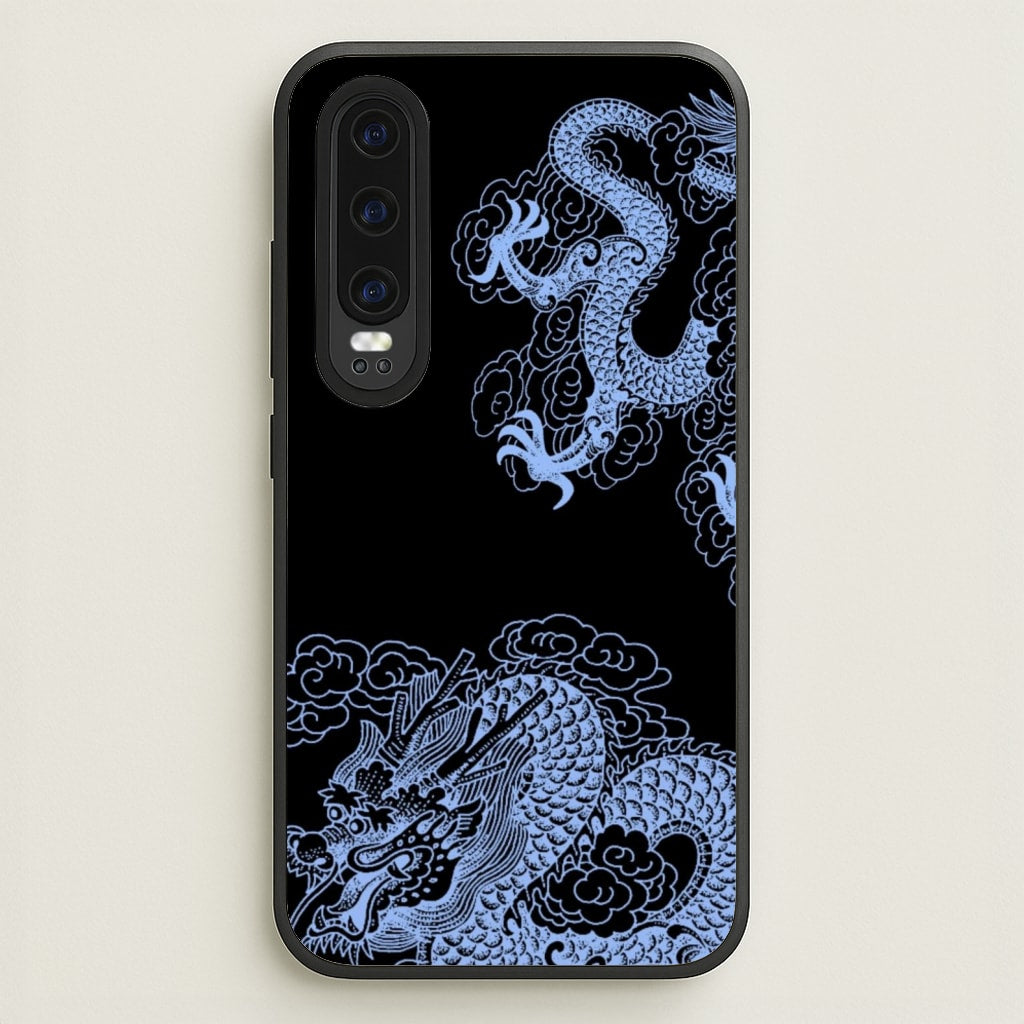 Dark Blue Dragon - Dragon Phone Case for Huawei P30