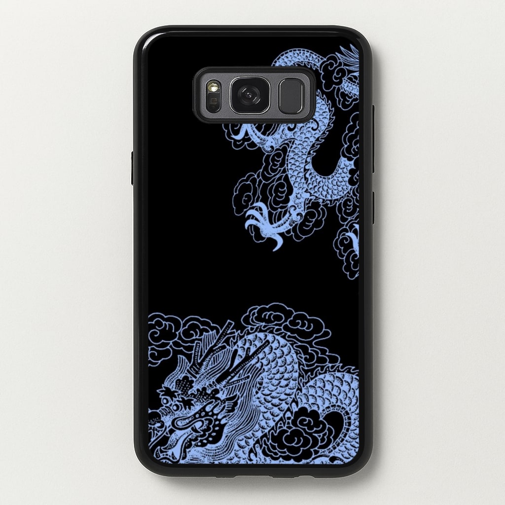 Dark Blue Dragon - Dragon Phone Case for Galaxy S8 Plus